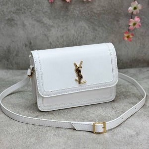 Yves Saint Laurent - Solferino Küçük Boy Çapraz Askılı Çanta - Beyaz