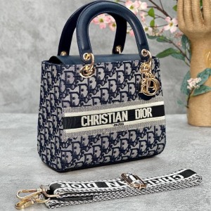Christian Dior - Dior Lady Orta Boy - Siyah Krem