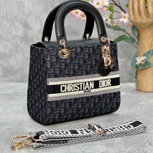 Christian Dior - Dior Lady Orta Boy - Siyah