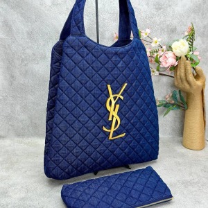 Yves Saint Laurent - Icare Maxi Alışveriş Çantası - Lacivert