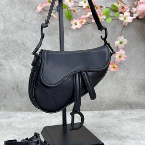Christian Dior - Saddle Küçük Boy Çanta - Siyah
