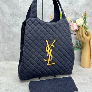 Yves Saint Laurent - Icare Maxi Alışveriş Çantası - Gri