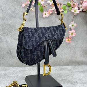 Christian Dior - Saddle Küçük Boy Çanta - Siyah