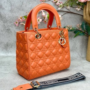 Christian Dior - Dior Lady Orta Boy - Turuncu