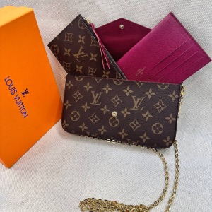 Louis Vuitton Çanta - Kahverengi & Nar Çiçeği 