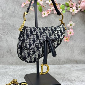 Christian Dior - Saddle Küçük Boy Çanta - Gri