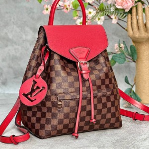 Louis Vuitton - Montsouris Sırt Çantası - Kahve/Kırmızı