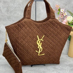 Yves Saint Laurent - Icare Maxi Alışveriş Çantası - Kahverengi