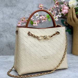Bottega Veneta - Andiamo Küçük El Çantası - Krem